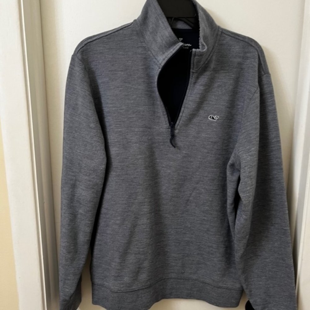 Vineyard Vines Men's 1/4 zip polyester/cotton size medium